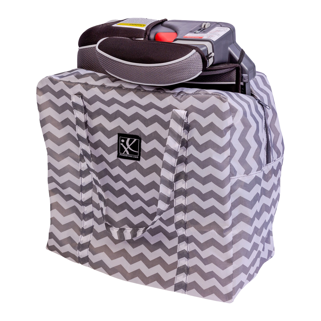 thumbnail image 2 of J.L. Childress Booster Seat Travel Bag - Chevron Pattern Carry Case 2 of 11