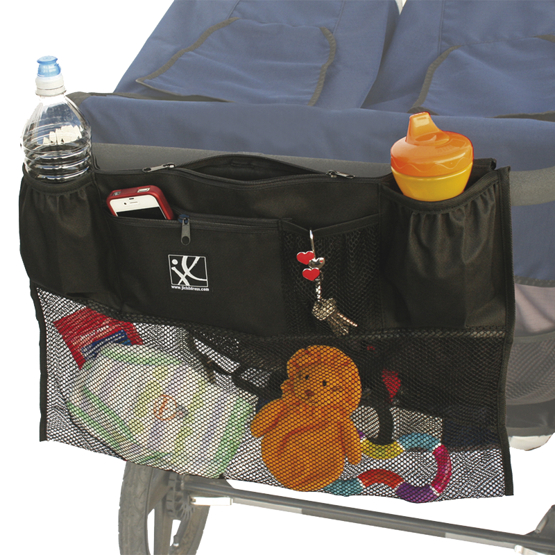 double stroller parent organizer J.L. Childress Double Cargo Double Stroller Organizer