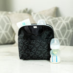 Disney Baby MaxiCOOL Four Bottle Cooler, Mickey Black with bottle and ice pack inside