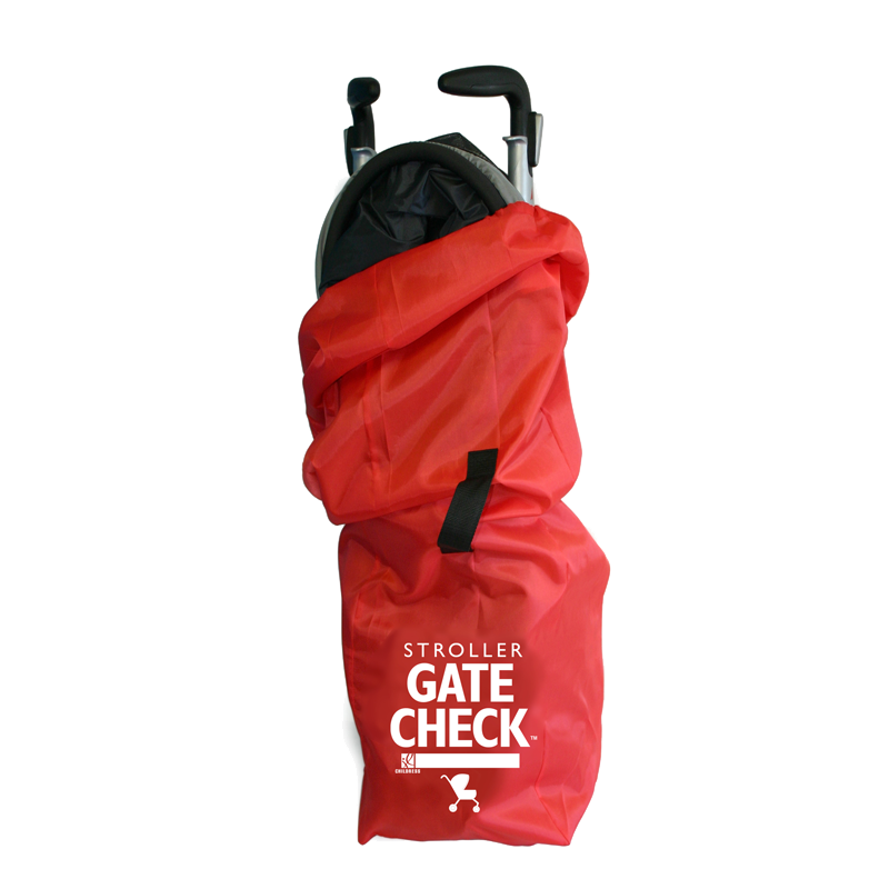 Stroller gate check outlet