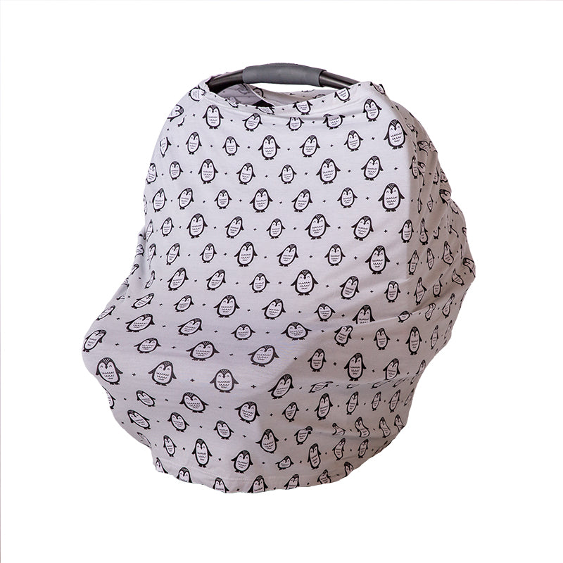 4-IN-1 Multi-Use Covers are decked out for the holidays in three joyful prints: Penguin Dance, Winter Forest and Reindeer Sweater.