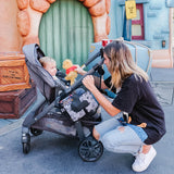Disney Baby Side Sling Stroller Cargo Net hanging on stroller