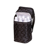 Disney Baby 6 Bottle Cooler, Mickey Black open with six bottles in it