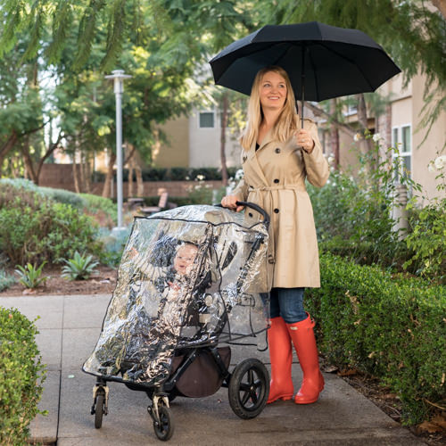 Universal Stroller Rain Cover EVA Stroller Weather Shield Baby Stroller  Waterproof & Windproof Rain Cover Baby Car Seat Weath