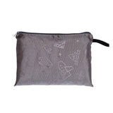 Deluxe Gate Check Travel Bag for Car Seats folded up and in storage pouch