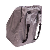 Picture of back side of the Deluxe Gate Check Travel Bag for Car Seats showing the backpack straps