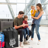 Gate Check Travel Bag for Car Seats (Black)