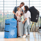 Gate Check Travel Bag for Single & Double Strollers - Limited Edition Neon