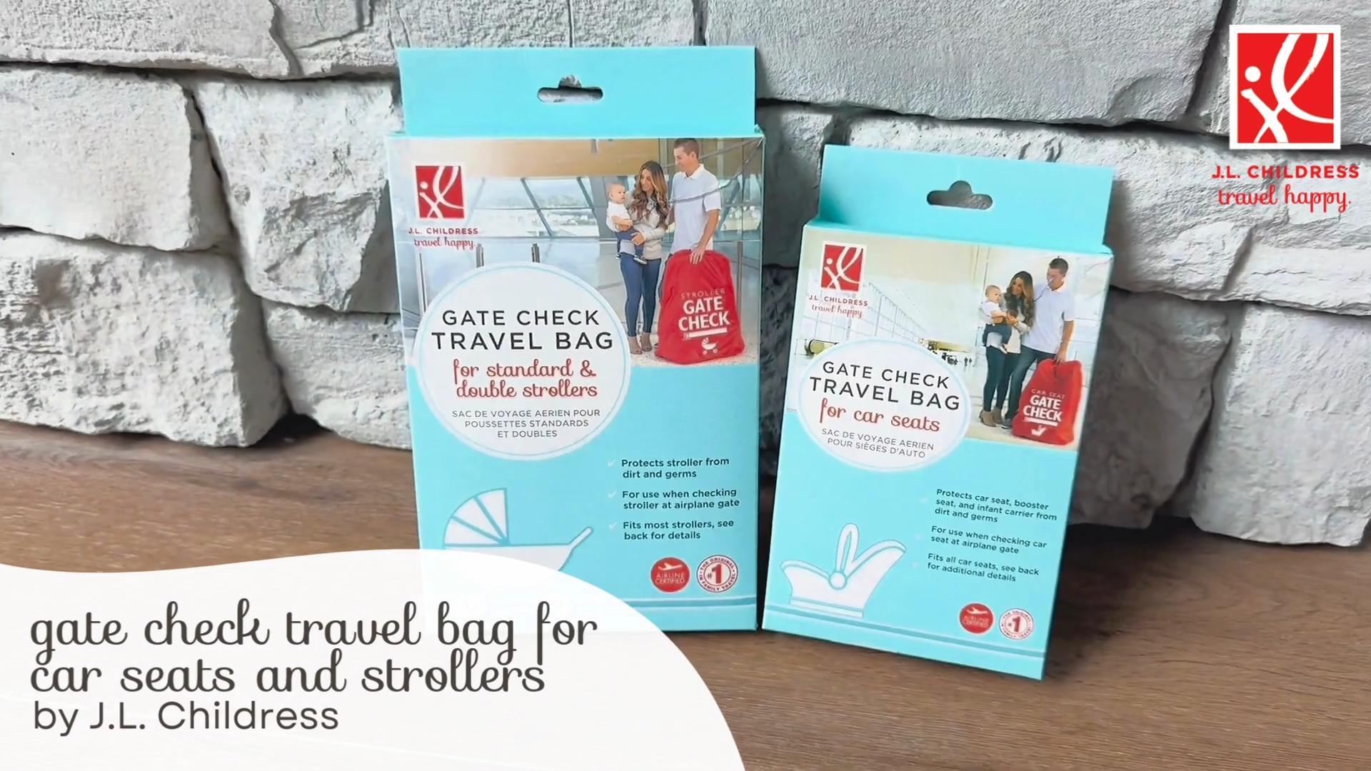 double stroller gate check bag Deluxe Gate Check Travel Bag for Car Seats & Strollers