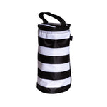 All Bottle Cooler, black and white stripe