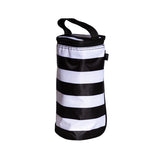 All Bottle Cooler, black and white stripe
