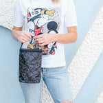 Woman holding Disney Baby TwoCOOL Double Bottle Cooler, Mickey Black