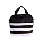 MaxiCOOL Four Bottle Cooler black and white stripe