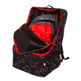 Disney Baby Ultimate Padded Backpack Car Seat Travel Bag, Mickey Black