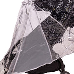 Close up of side netting on the Baby Universal Stroller Weather Shield