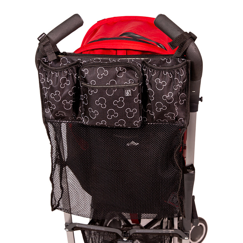 umbrella stroller caddy J L Childress Disney Baby Cups N Cargo Stroller Organizer