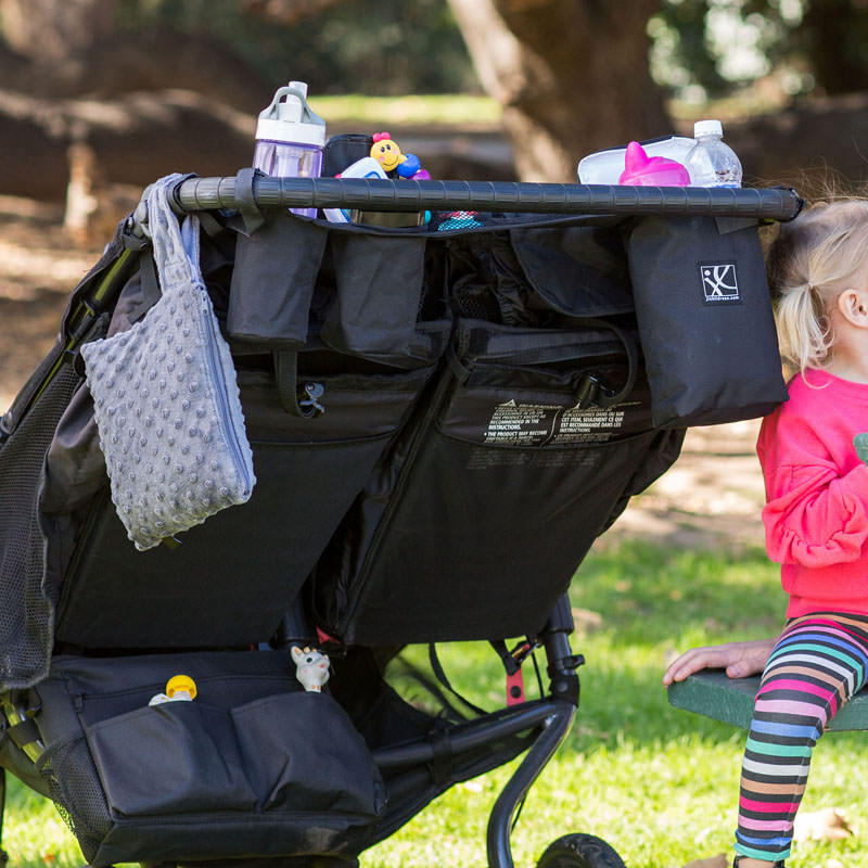 Double stroller organizer best sale