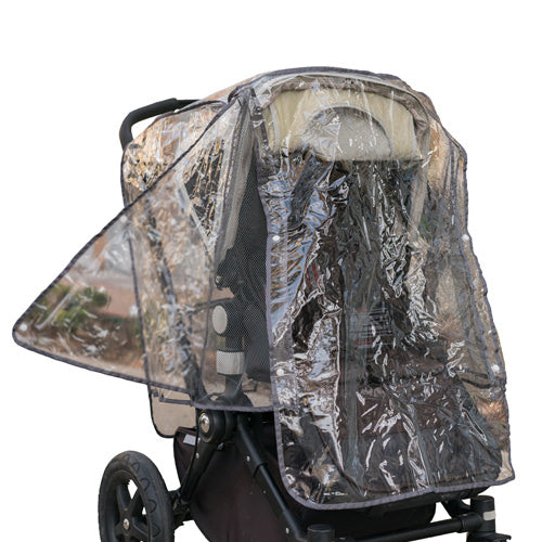 umbrella stroller weather shield J.L. Childress Universal Stroller Rain Cover Weather Shield, Gray